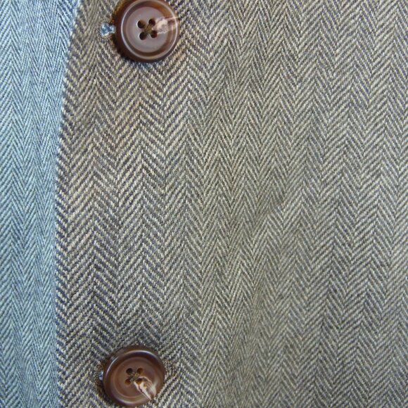 Vintage Lauren Ralph Lauren Herringbone Tweek 48R Wool Sports Coat Collectible - Picture 6 of 11